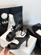 CC FW 25/26 Pre-Collection Sandals 85mm Black Calfskin