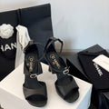 CC FW 25/26 Pre-Collection Sandals 85mm Black Calfskin