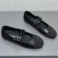 mary jane double strap  black grosgrain calfskin