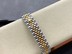 Datejust 31mm Yellow Gold Steel Diamond Bezel Dark Grey Dial