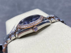 Datejust 31mm Pink Gold Steel Diamond Bezel Aubergine Purple Dial