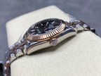 Datejust 31mm Pink Gold Steel Dark Grey Dial