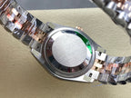 Datejust 31mm Pink Gold Steel White Dial