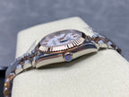 Datejust 31mm Pink Gold Steel White Dial