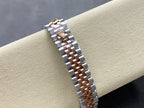 Datejust 31mm Pink Gold Steel White Dial