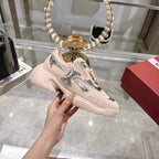 Viv 25 Diamond Sneaker Pink Cowhide 0rigin@l Imported 235357