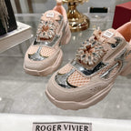 Viv 25 Diamond Sneaker Pink Cowhide 0rigin@l Imported 235357