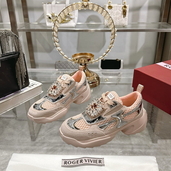 Viv 25 Diamond Sneaker Pink Cowhide 0rigin@l Imported 235357