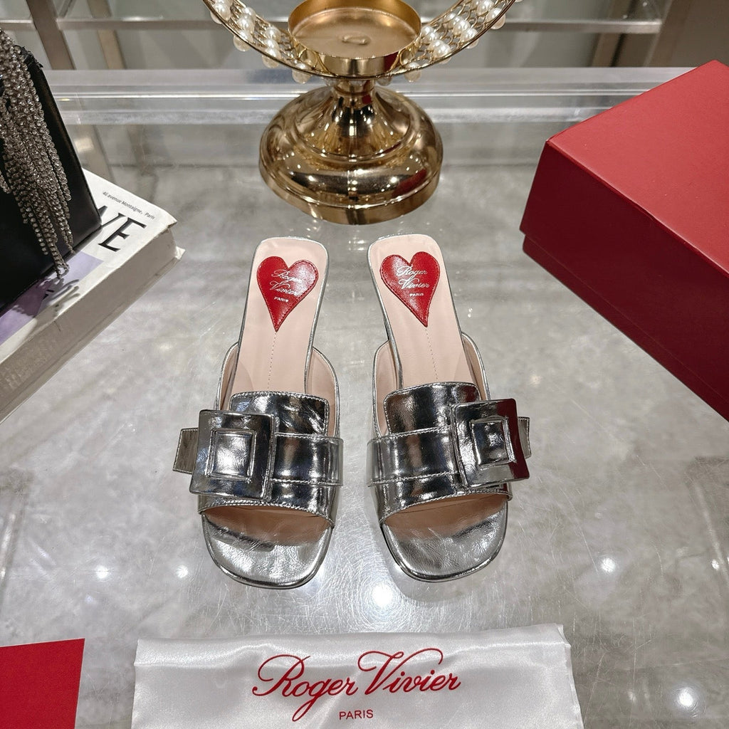 Belle Viv Mules Sliver Lambskin 334645