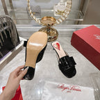 Belle Viv Mules Black Lambskin 334647