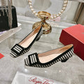 Viv 25 Pumps 4.5cm Black Floral Fabric Leather 355491
