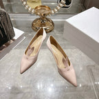CD 26 Pump 35mm Light Pink Silk Satin 592206
