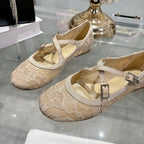 CD Very Ballet Flat Beige Lace 679840