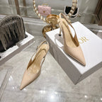 CD 26 Slingback 80 Beige Patent Leather 679852