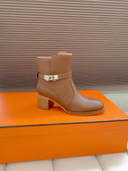 HM Frenchie 50 Ankle Boot Chocolate Cowhide 464340