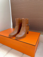 HM Frenchie 50 Ankle Boot Chocolate Cowhide 464340