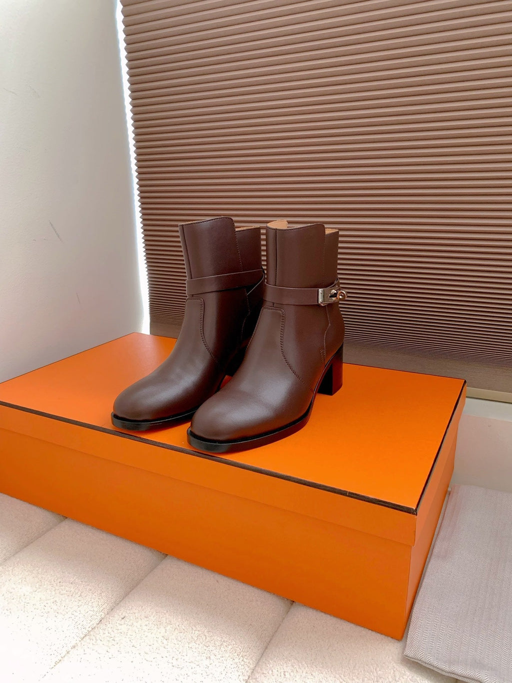 HM Frenchie 50 Ankle Boot Dark Brown Cowhide 464342