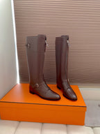 HM Riding Boots Dark Burgundy Cowhide 464358