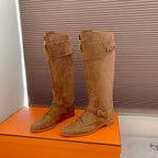 HM Riding Boots Clay Brown Suede 464360