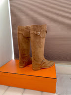HM Riding Boots Clay Brown Suede 464360