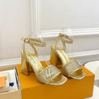 shake platform 90 gold metalic calfskin