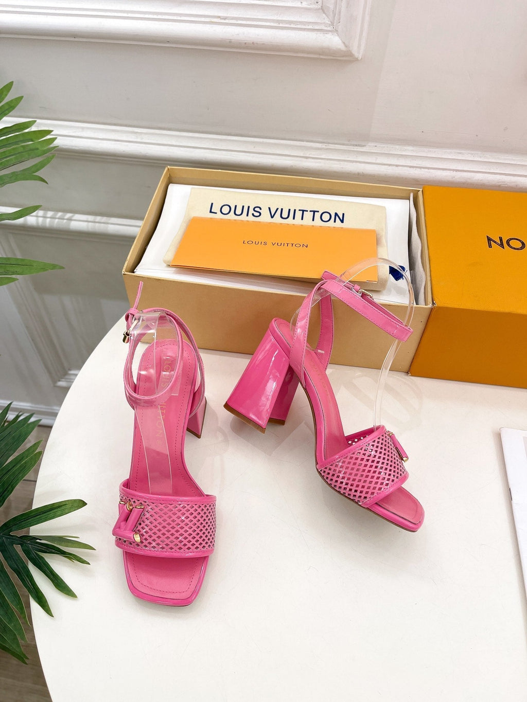 shake platform 90 pink calfskin