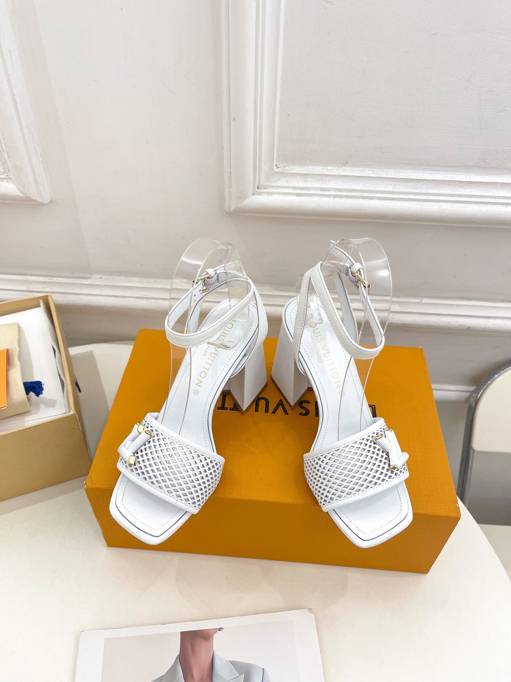 shake platform 90 white calfskin