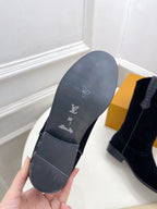 LV Rider Boot 30mm Black Suede