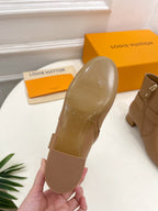 LV Ankle Boots 35mm Caramel Cowhide