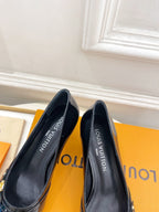 6AM HIGH PUMP 5 CM IN BLACK PATENT CALFSKIN