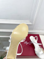 RV Efflorescence Sandals 6.5cm White Satin 631970