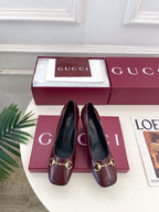 GG 26s Signora Pump 7.5cm Burgundy Leather 640307