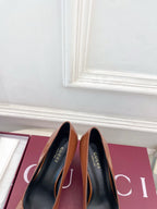 GG 26s Signora Pump 7.5cm Brown Leather 640308
