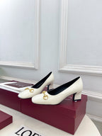 GG 26s Signora Pump 5.5cm White Leather 640311