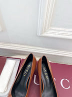 GG 26s Signora Pump 5.5cm Brown Leather 640313