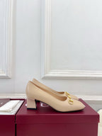 GG 26s Signora Pump 5.5cm Beige Leather 640314