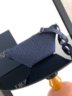 Dior Rider 2.0 Zipper Waist Bag Navy Blue Cowhide 336230
