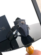 Dior Rider 2.0 Zipper Waist Bag Black Cowhide 336227
