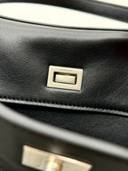 Balenciaga Small Rodeo Bag 29 Black Calfskin Sliver Hardware