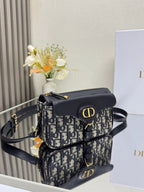 Dior 2026 Bobbi Bag 20cm Black Fabric Leather