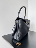 Balenciaga Medium Rodeo Bag 35 Black Calfskin Gold Hardware