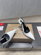 CL 26SS Slingback 100 White Patent Leather 613985