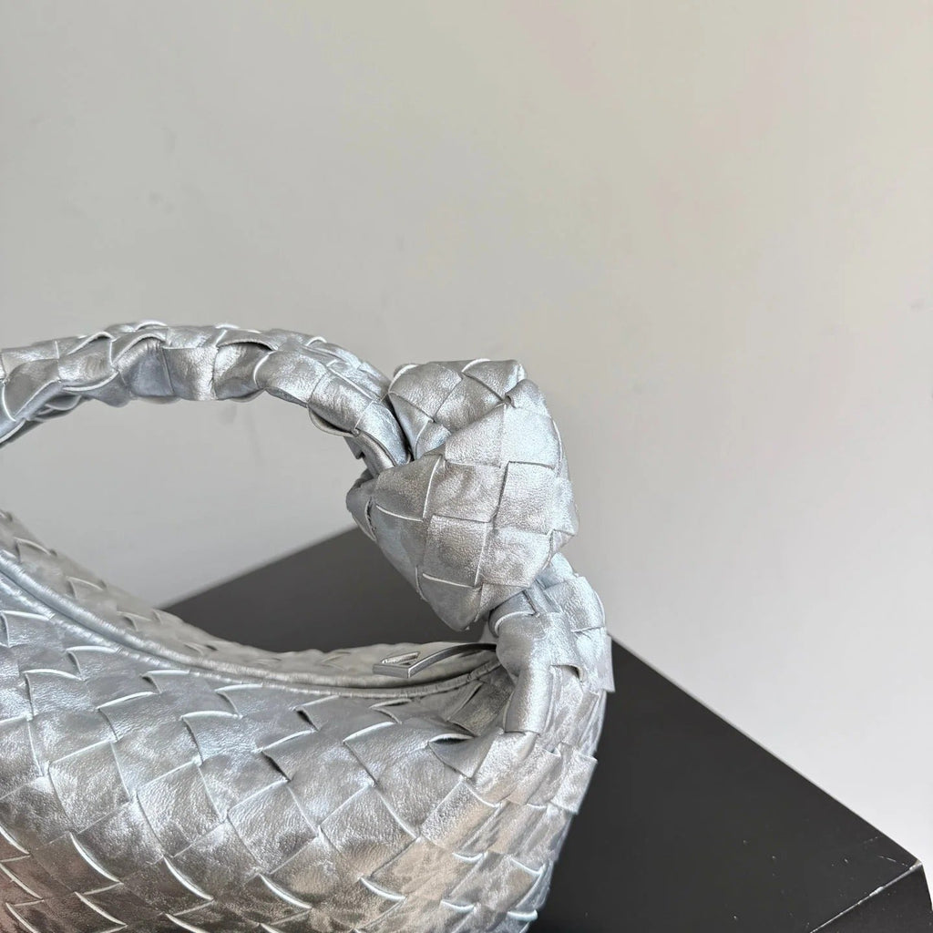 Bottega Veneta 2026 Jodie Bag 23cm Silver Lambskin 137034