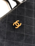 Chanel 2026 Boston Bag 41cm Black Suede