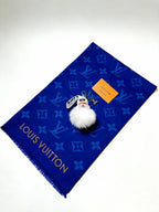 LV White Fluffy Plush Sleeping Baby Doll Charm