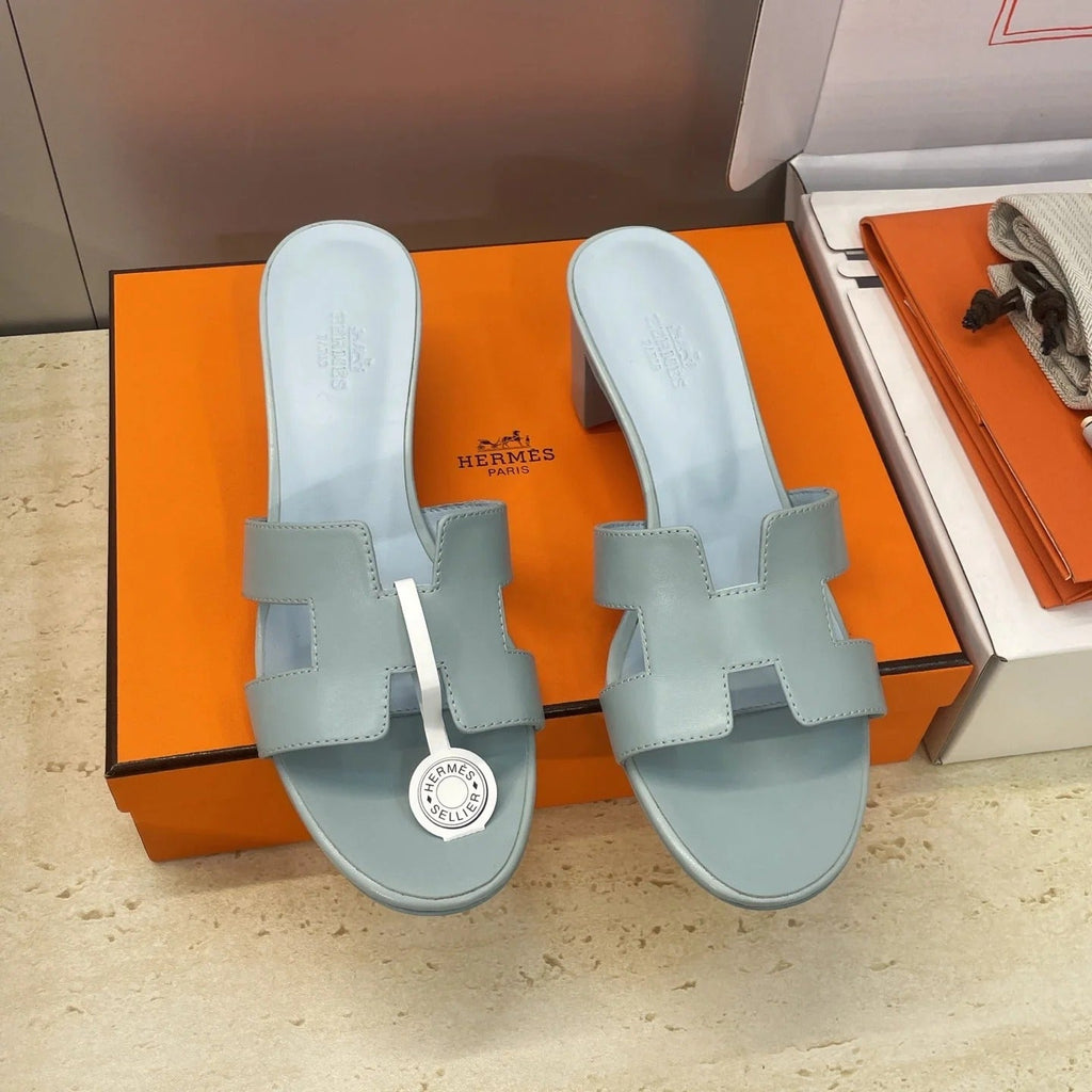 HM 26ss Oran Sandals 45 Baby Blue Calfskin 607227