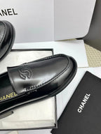 CC 26s Double C Loafers Black Calfskin 645307