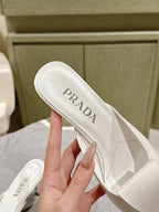 PRA 2026S High Heel Mule 80 White Sheepskin 657666