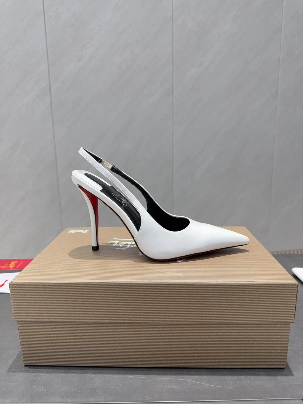 CL 26SS Slingback 100 White Patent Leather 613985