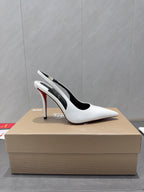 CL 26SS Slingback 100 White Patent Leather 613985